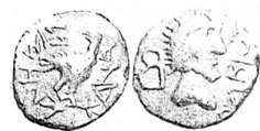 ольвія. дупондій. мідь. 180-185 рр. до н. е.