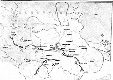 визвольна війна та кордони української держави за б.хмельницького (1648-1657 рр.)