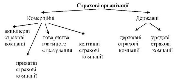 найтиповіші організаційні форми функціонування страхових організацій україни