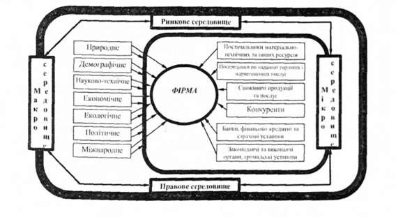 мікро- і макросередовище функціонування фірми