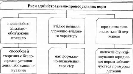 риси адміністративно-процесуальних норм