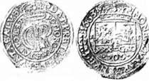 річ посполита. ян ii казимир. злотівка (тимф). білон. 1663 р.