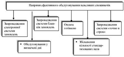 напрями ефективного обслуговування невеликих споживачів