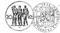 чехословаччина. 20 корун. срібло. 1934 р.