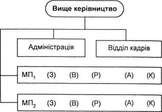 організація з системою сгц (з децентралізованим апаратом управління)