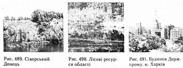 сіверський донець. лісові ресурси області. будинок держпрому м. харків